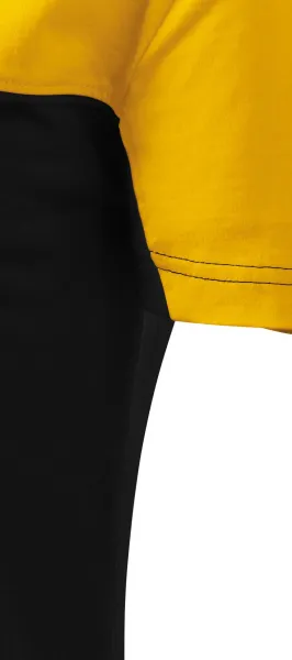 Camiseta de algodón bicolor - Corte con costuras laterales