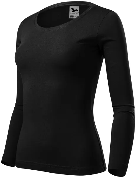 Camiseta de mujer de manga larga. - Camiseta de algodón de mujer para todos los días.