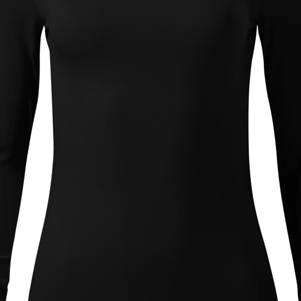 Camiseta de mujer con mangas largas y escote más profundo. - Corte suavemente cónico