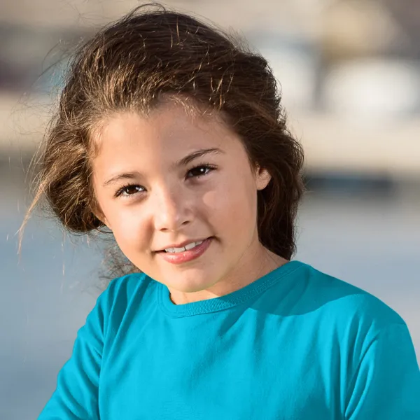 Camiseta de manga larga para niños - Escote redondo clásico