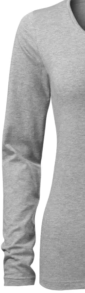 Camiseta ajustada de mujer con mangas largas. - Mangas largas clásicas