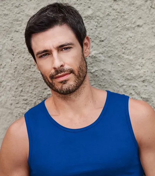 Camiseta sin mangas para hombre - Escote redondo clásico
