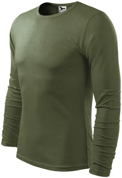 Camiseta de manga larga para hombre - Camiseta de algodón de hombre para todos los días.