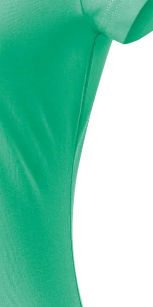 Camiseta ajustada para mujer con escote en V - Corte con costuras laterales