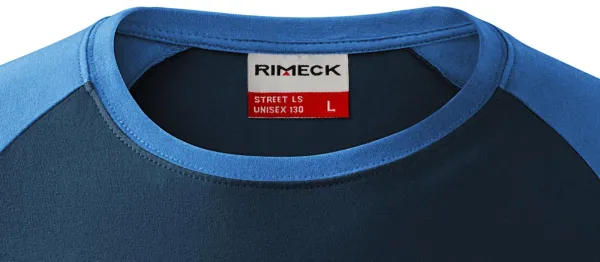 Camiseta de hombre de manga larga en contraste - Escote redondo clásico