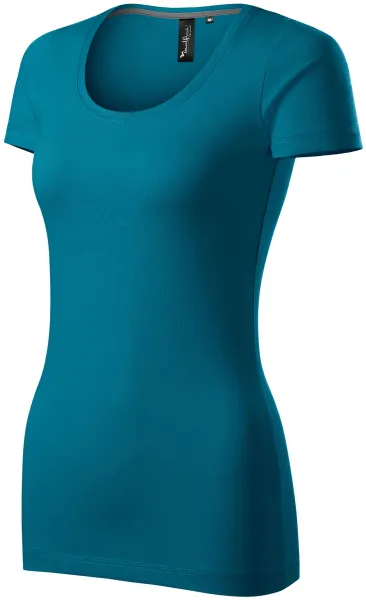 Camiseta de mujer con costuras decorativas - Camiseta de mujer para uso diario
