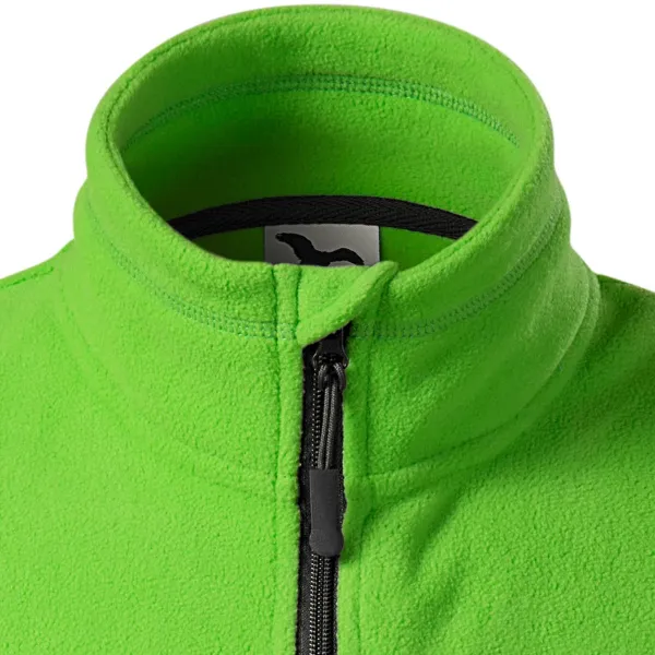 Chaleco polar en contraste - Cierre de cremallera hasta la barbilla.