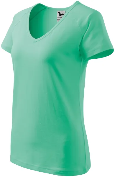 Camiseta de mujer slim fit con manga raglán - Camiseta de mujer para uso diario