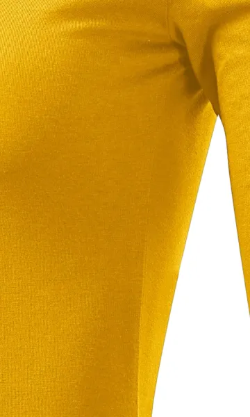 Camiseta de mujer de manga larga. - Corte con costuras laterales