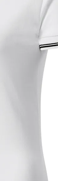 Polo de mujer de manga corta. - Corte con costuras laterales