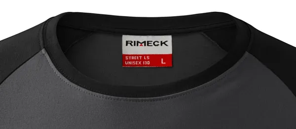 Camiseta de hombre de manga larga en contraste - Escote redondo clásico