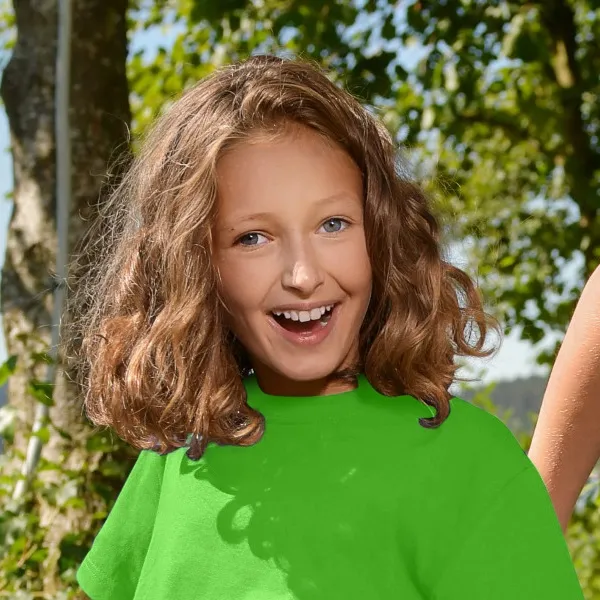Camiseta sencilla para niños - Escote redondo clásico