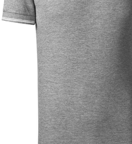Polo de hombre en contraste - Corte suavemente cónico