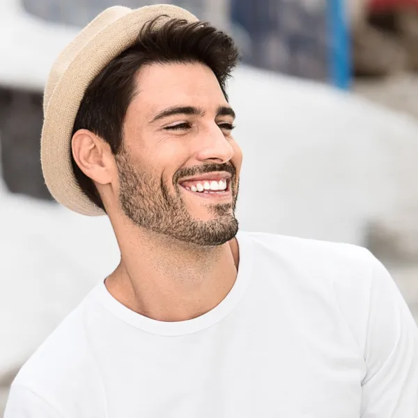 Camiseta de manga larga para hombre - Escote redondo clásico