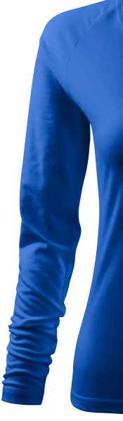 Camiseta ajustada para mujer, escote en V - Mangas largas raglán