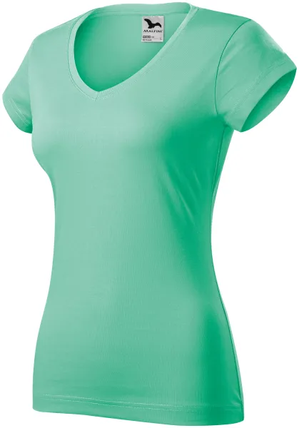 Camiseta ajustada para mujer con escote en V - Camiseta de mujer para uso diario