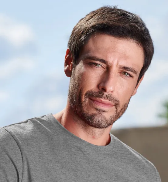 Camiseta simple para hombre - Escote redondo clásico