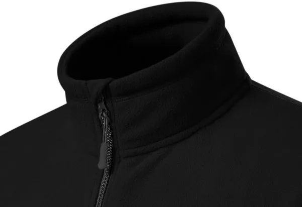 Chaqueta de polar en contraste para hombre - Cuello elevado para proteger del frío en el cuello.