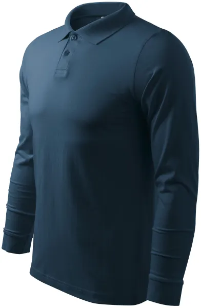 Polo de manga larga para hombre - Polo de algodón para hombre