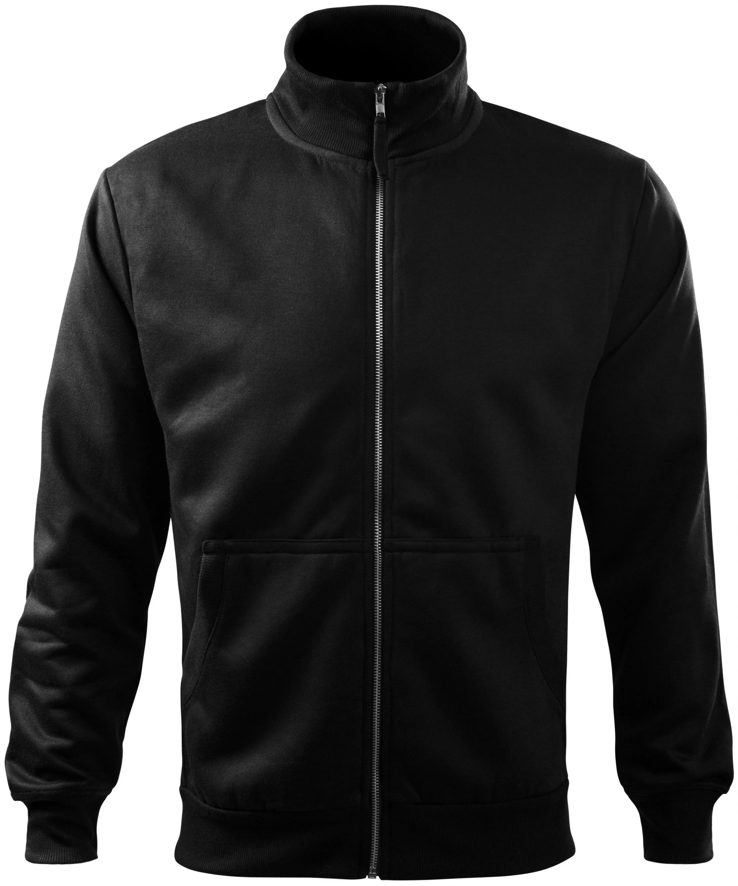 Sudadera de hombre sencilla sin capucha, negro, 2XL